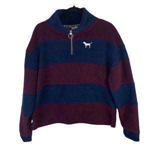 PINK quarter zip fleece